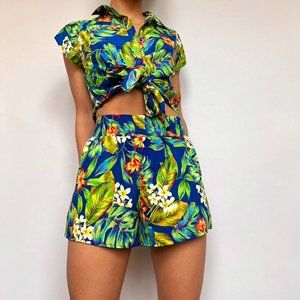 foreign exchange hawaiian print set